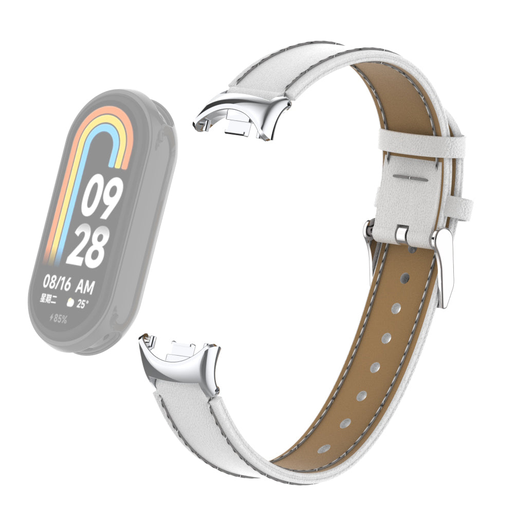 For Xiaomi Smart Band 8 Watch Strap Stitching Microfiber Leather Watch Band Bracelet with Connector For Xiaomi Smart Band 8 Watch Strap Stitching Microfiber Leather Watch Band Bracelet with Connector